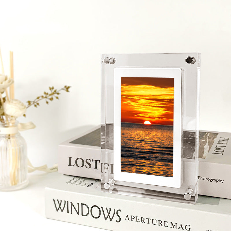 Digital Picture Frame – Acryl Video-Player und Digitaler Fotorahmen mit Type-C-Anschluss