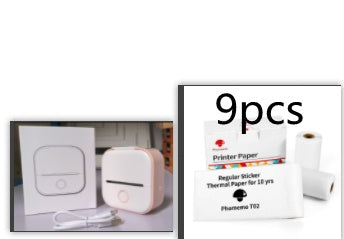 Tragbarer Mini Thermoetikettendrucker – Bluetooth Kompakt-Drucker für Etiketten & Fotos