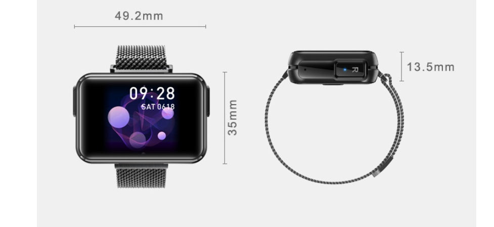 2-in-1 T91 Smartwatch – Kabellose Bluetooth-Kopfhörer & Smartwatch in einem