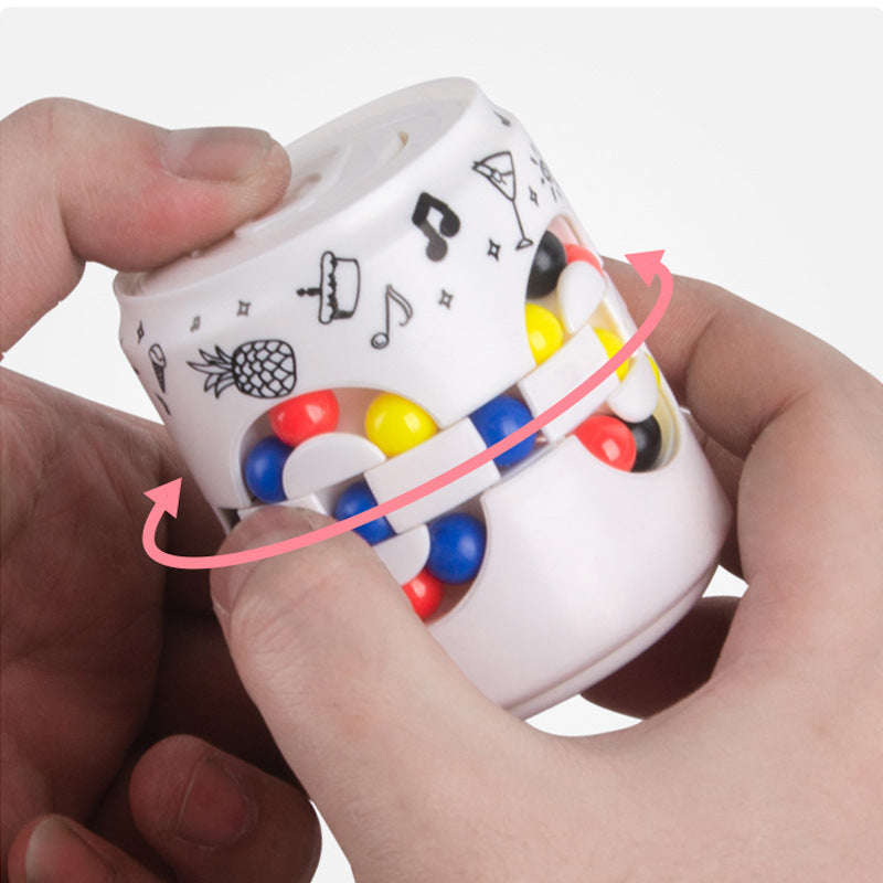 Magische Can Cube Top – Bunte Bohnen Finger-Spinner zur Stresslinderung