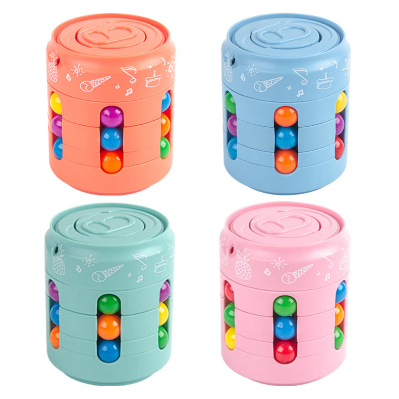 Magische Can Cube Top – Bunte Bohnen Finger-Spinner zur Stresslinderung