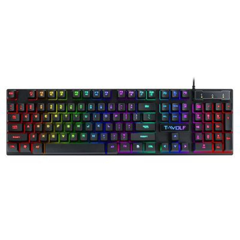 Gaming USB Luminous Wired Keyboard – Schwebende Tastatur mit RGB-Hintergrundbeleuchtung