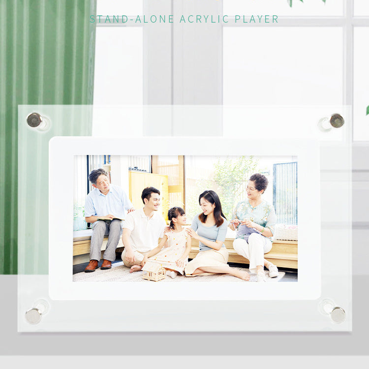 Digital Picture Frame – Acryl Video-Player und Digitaler Fotorahmen mit Type-C-Anschluss