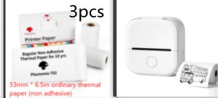 Tragbarer Mini Thermoetikettendrucker – Bluetooth Kompakt-Drucker für Etiketten & Fotos