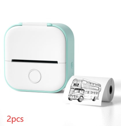 Tragbarer Mini Thermoetikettendrucker – Bluetooth Kompakt-Drucker für Etiketten & Fotos