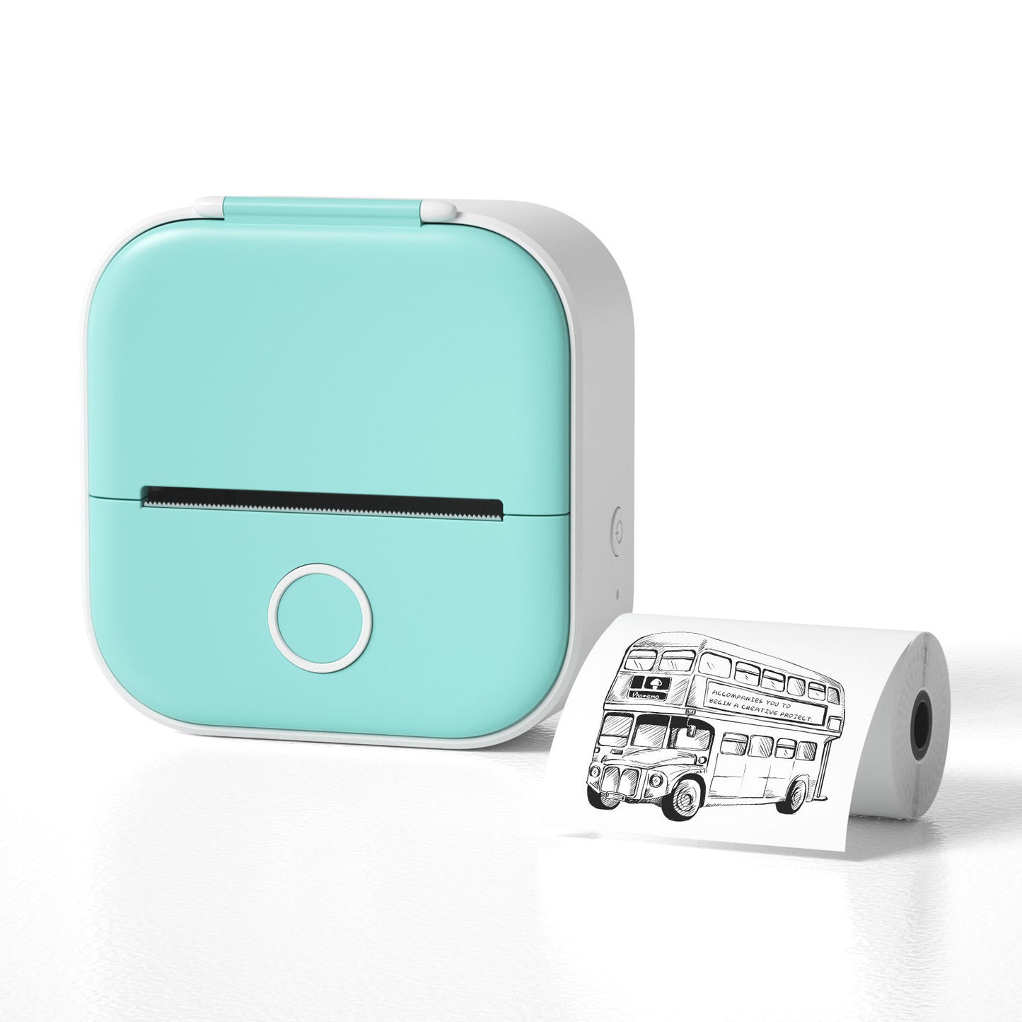 Tragbarer Mini Thermoetikettendrucker – Bluetooth Kompakt-Drucker für Etiketten & Fotos