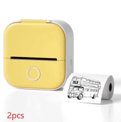 Tragbarer Mini Thermoetikettendrucker – Bluetooth Kompakt-Drucker für Etiketten & Fotos