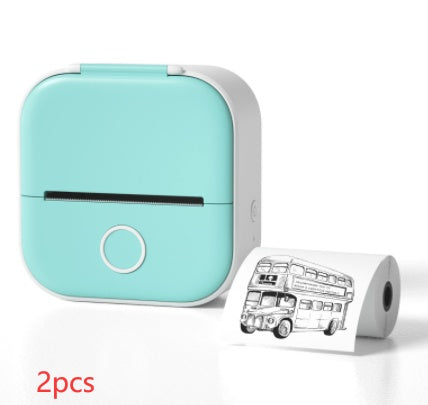 Tragbarer Mini Thermoetikettendrucker – Bluetooth Kompakt-Drucker für Etiketten & Fotos