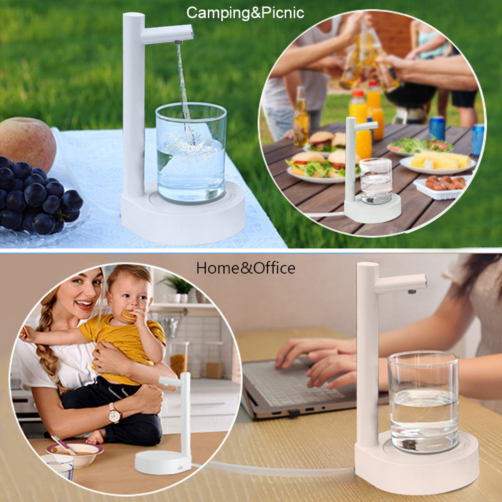 Desk Dispenser – Elektrischer, USB-aufladbarer Wasserspender für Flaschen