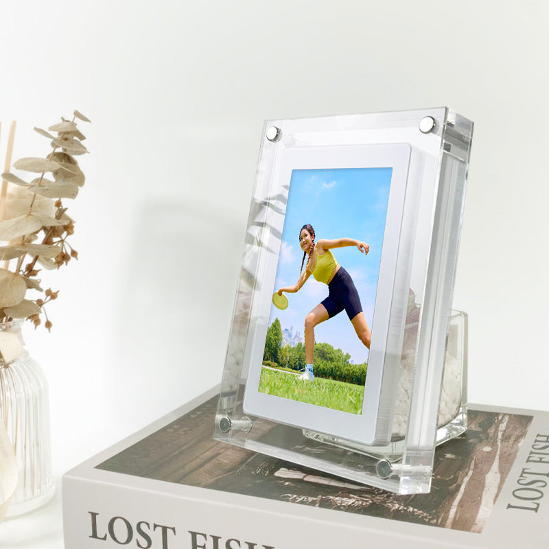 Digital Picture Frame – Acryl Video-Player und Digitaler Fotorahmen mit Type-C-Anschluss