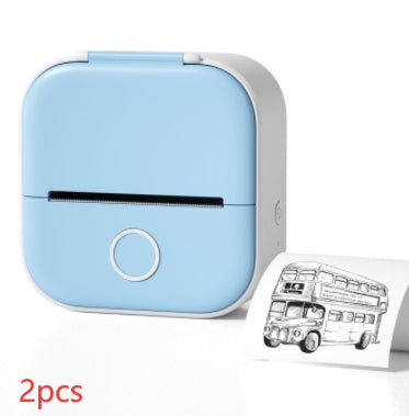 Tragbarer Mini Thermoetikettendrucker – Bluetooth Kompakt-Drucker für Etiketten & Fotos