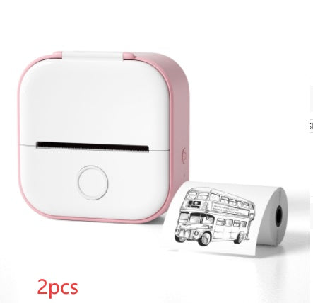 Tragbarer Mini Thermoetikettendrucker – Bluetooth Kompakt-Drucker für Etiketten & Fotos