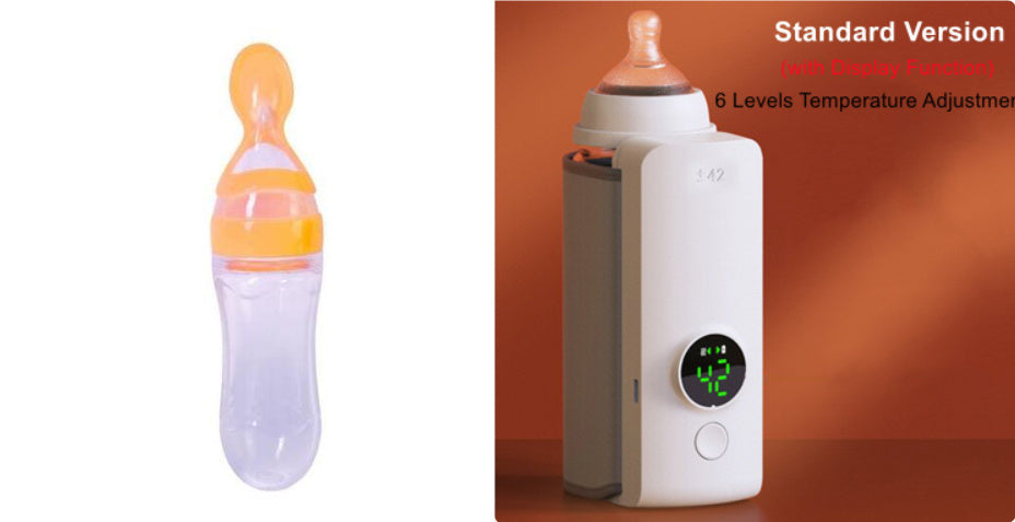 Tragbarer, kabelloser Babyflaschenerwärmer – Konstante 42°C