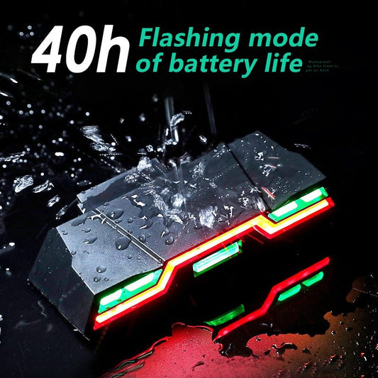 Wasserdichtes Fahrrad-Rücklichter – USB Wiederaufladbar, 3 Farbmodi