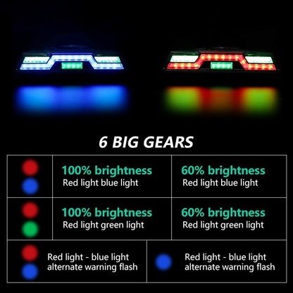Wasserdichtes Fahrrad-Rücklichter – USB Wiederaufladbar, 3 Farbmodi