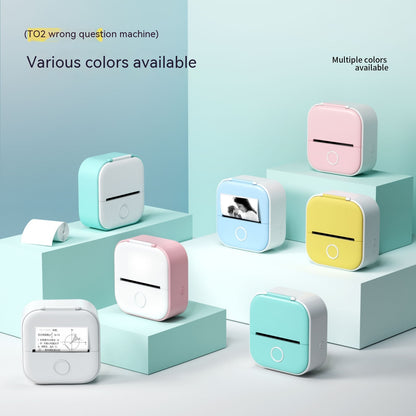 Tragbarer Mini Thermoetikettendrucker – Bluetooth Kompakt-Drucker für Etiketten & Fotos