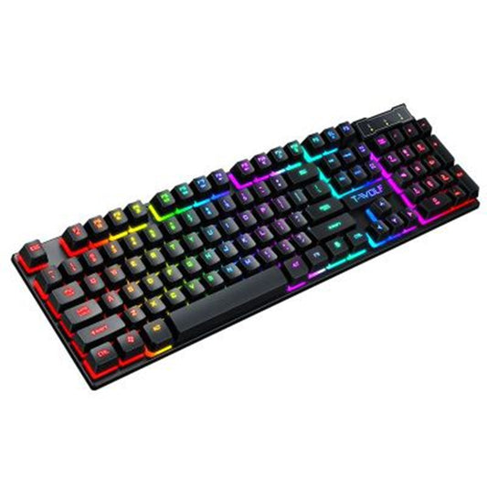 Gaming USB Luminous Wired Keyboard – Schwebende Tastatur mit RGB-Hintergrundbeleuchtung