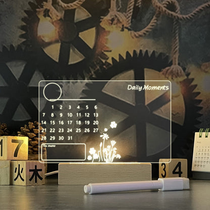 Creative Note Board – LED-Nachrichtenleuchte mit USB-Anschluss, Stift und Dekorationseffekt