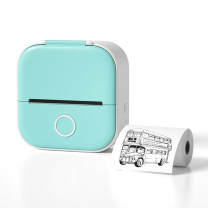 Tragbarer Mini Thermoetikettendrucker – Bluetooth Kompakt-Drucker für Etiketten & Fotos
