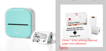 Tragbarer Mini Thermoetikettendrucker – Bluetooth Kompakt-Drucker für Etiketten & Fotos